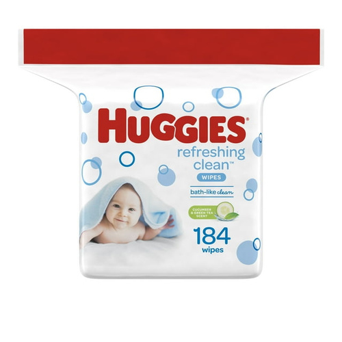 HUGGIE REFRESH CLN R 184 COUNT