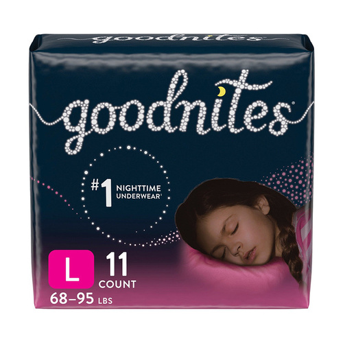 GOODNITES GIRL LARGE 11 COUNT