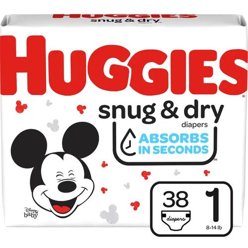 HUGGIES S&D ABSORBS 38 COUNT