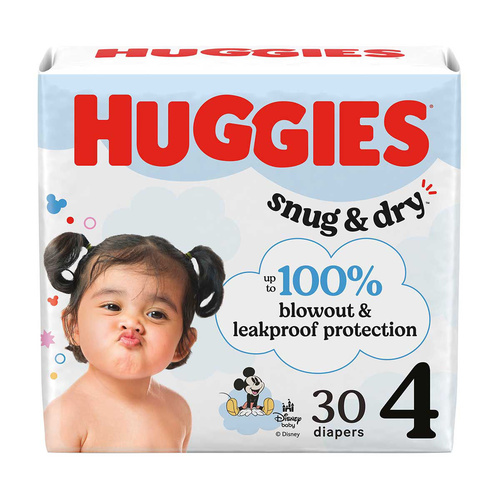 HUGGIES SNUG & DRY # 30 COUNT