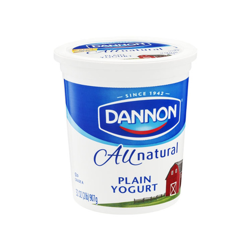 YOGURT   Dannon Natural Plain Yogurt 2 Lbs