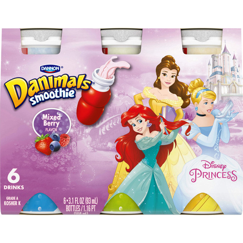 DANIMALS SMOOTHIE MIXED BERRY 6 Pack 18.6 OZ
