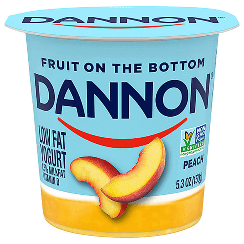 DANNON L&F PEACH 4P 5.3 OZ