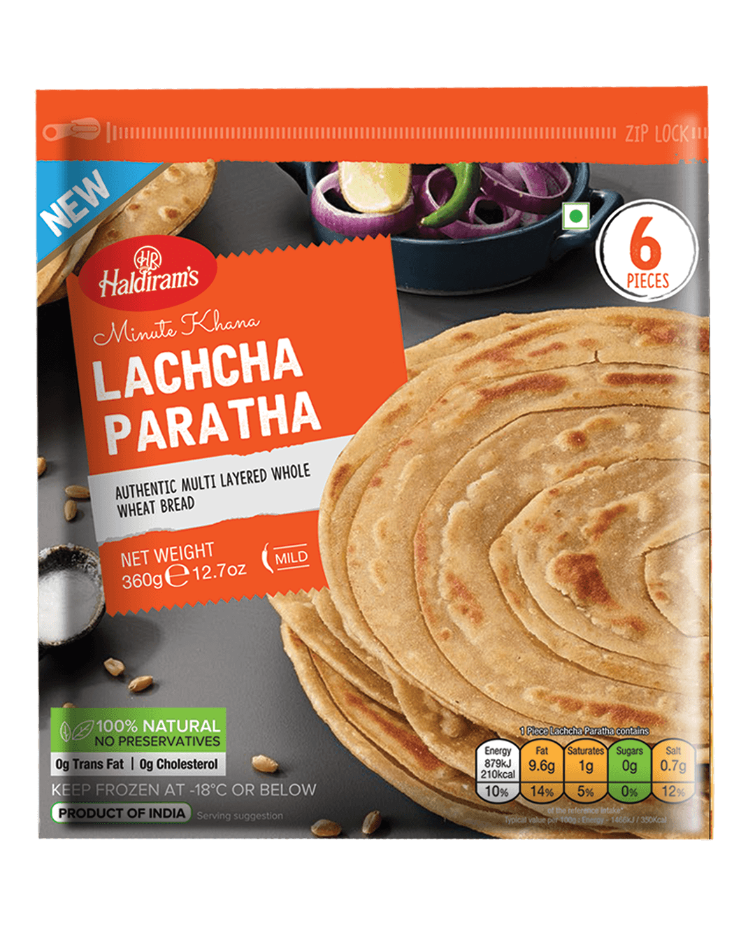 Laccha Paratha 6 PCS