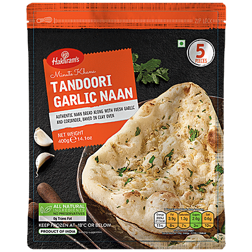 Tandoori Garlic Naan 5 PCS