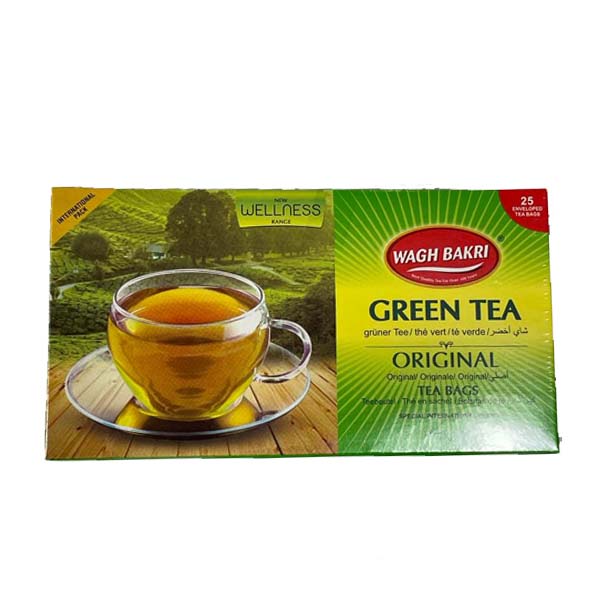 WAGH BAKRI GREEN TEA BAGS 37.5 GM
