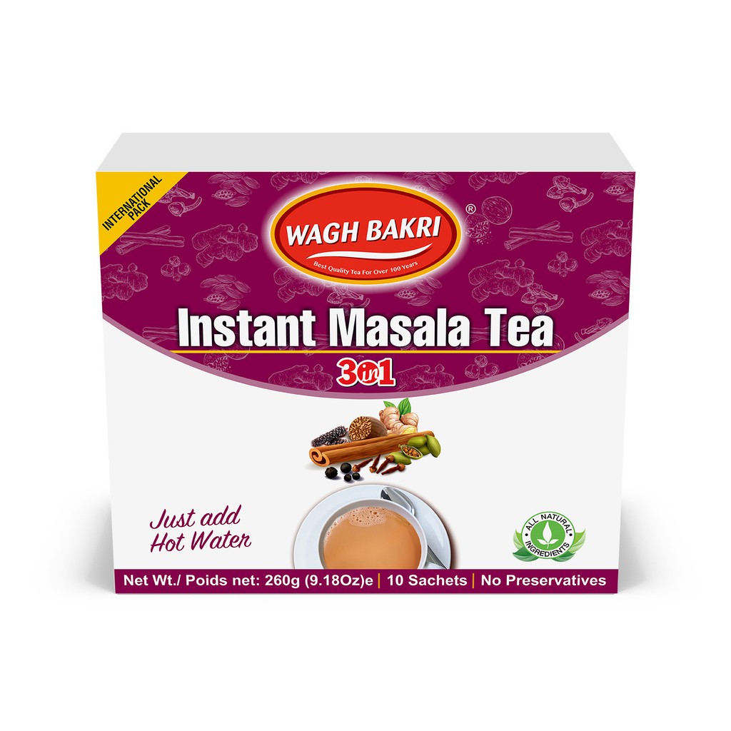 WAGH BAKRI MASALA IN.TEA 3IN1 260 GM
