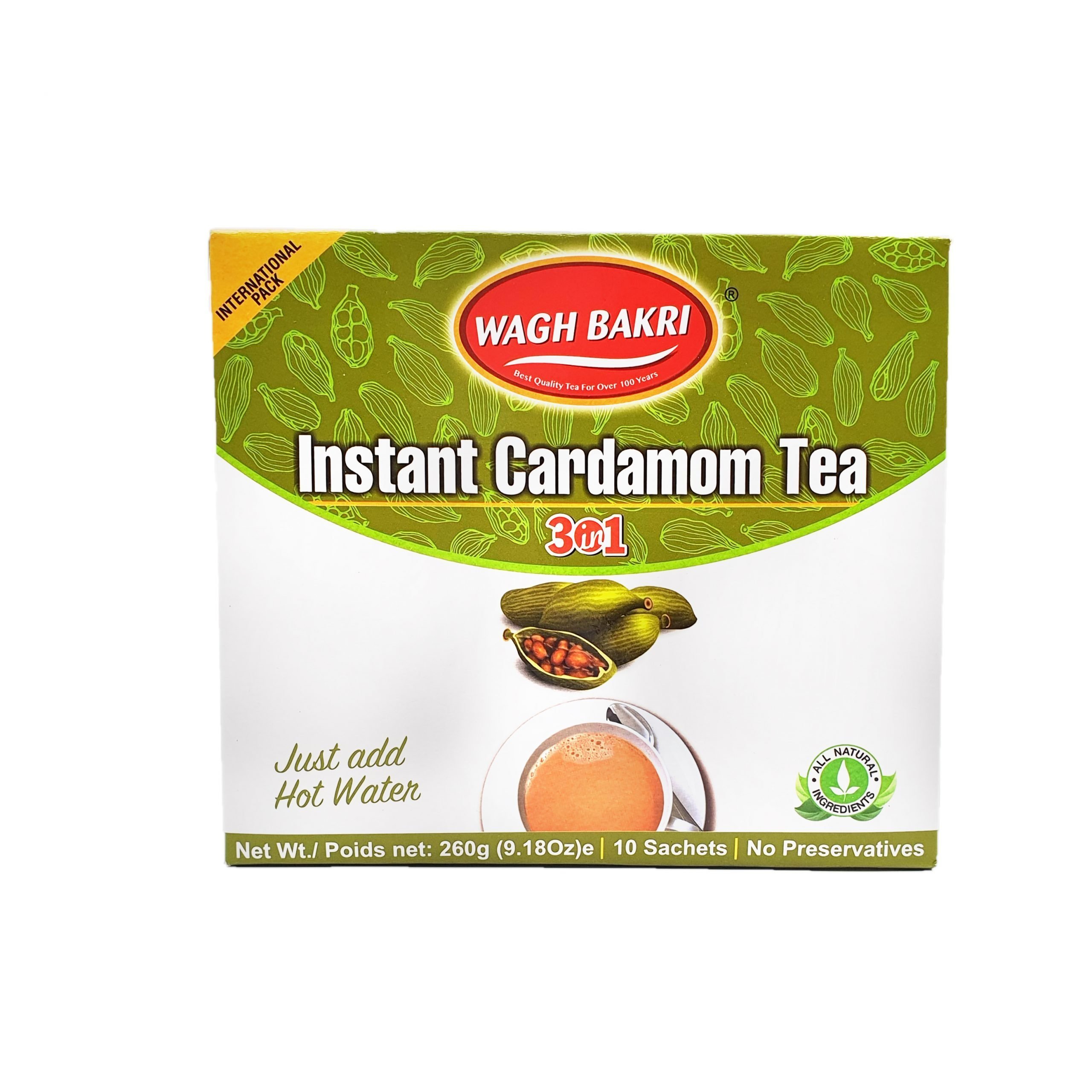 W.B CARDAMOM INSTANT TEA 260 GM