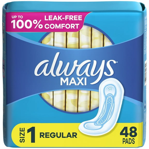 ALWAYS MAXI PADS JUM 48 COUNT