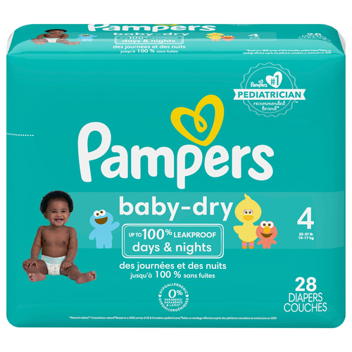 PAMPER BABY DRY JUMB 28 COUNT