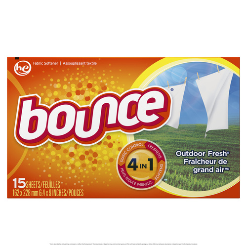 BOUNCE FABRIC SHEETS 15 COUNT