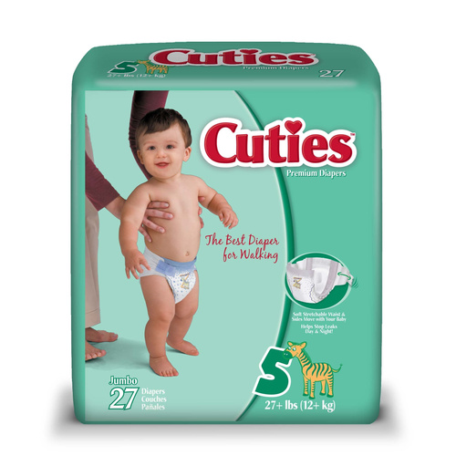 CUTIES DIAPERS JUMBO 27 COUNT