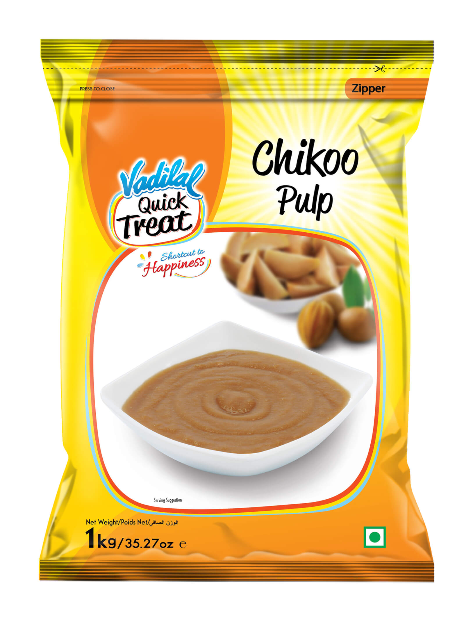 VADI CHIKOO PULP 800 GM