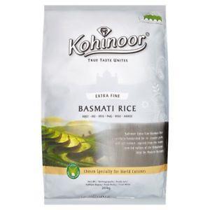 EXTRA FINE BASMATI RICE KOHINOOR 2.2 LBS