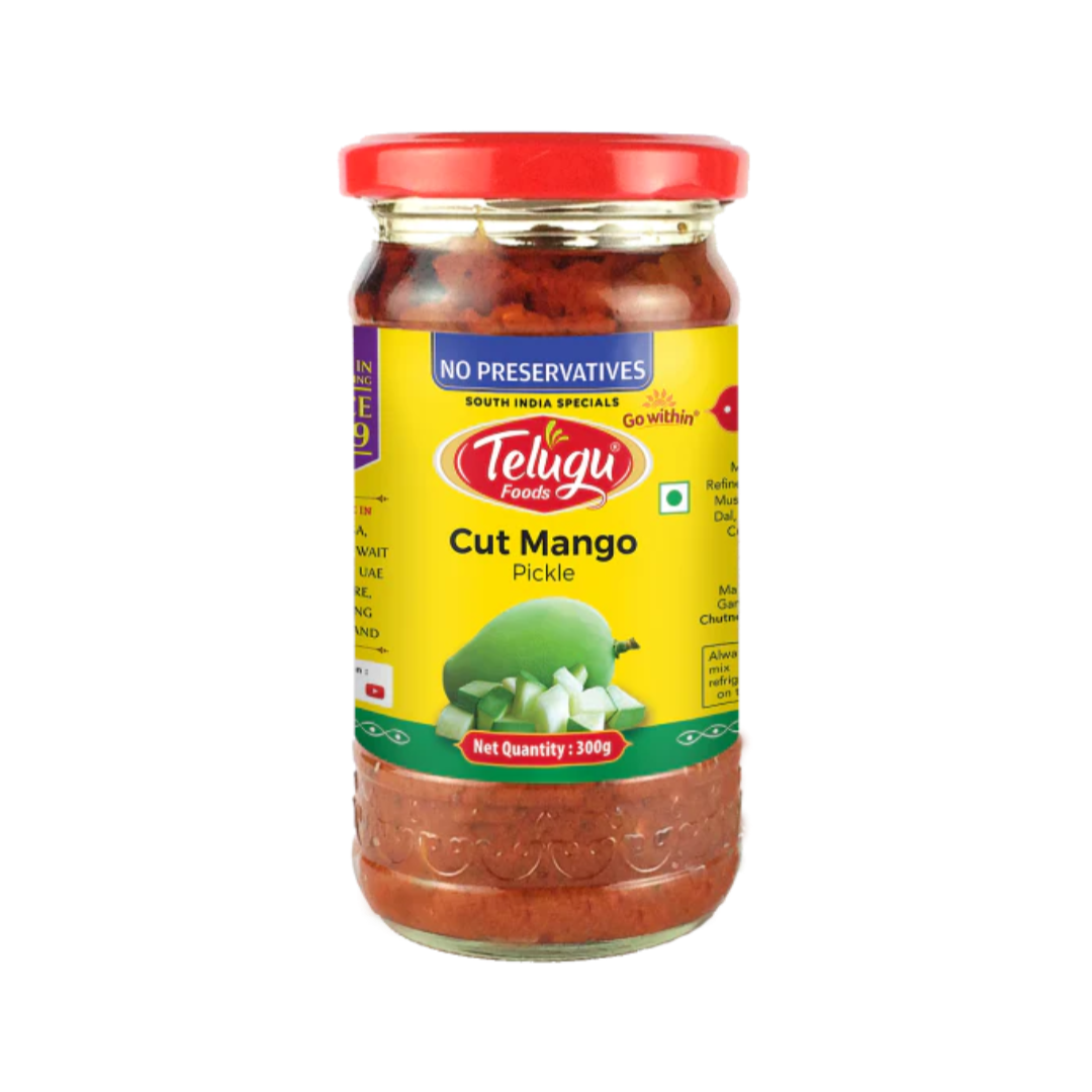 Telugu Foods Cut Mango Pickle 300 GM