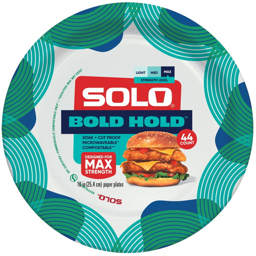 SOLO BOLDHOLD PLATES 44 OZ