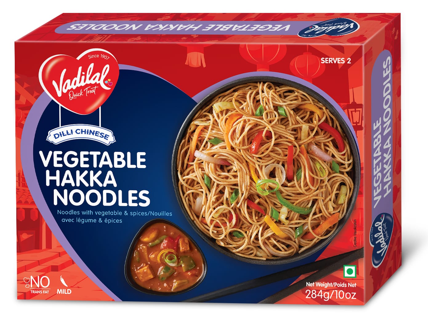 VADILAL VEGITABLE HAKKA NOODLES 284 GM