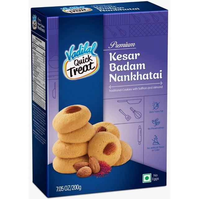 VADILAL KESAR BADAM NANKHATAI 200 GM