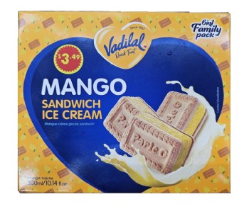 VADILAL MANGO SANDWICH ICE CREAM 300 ML