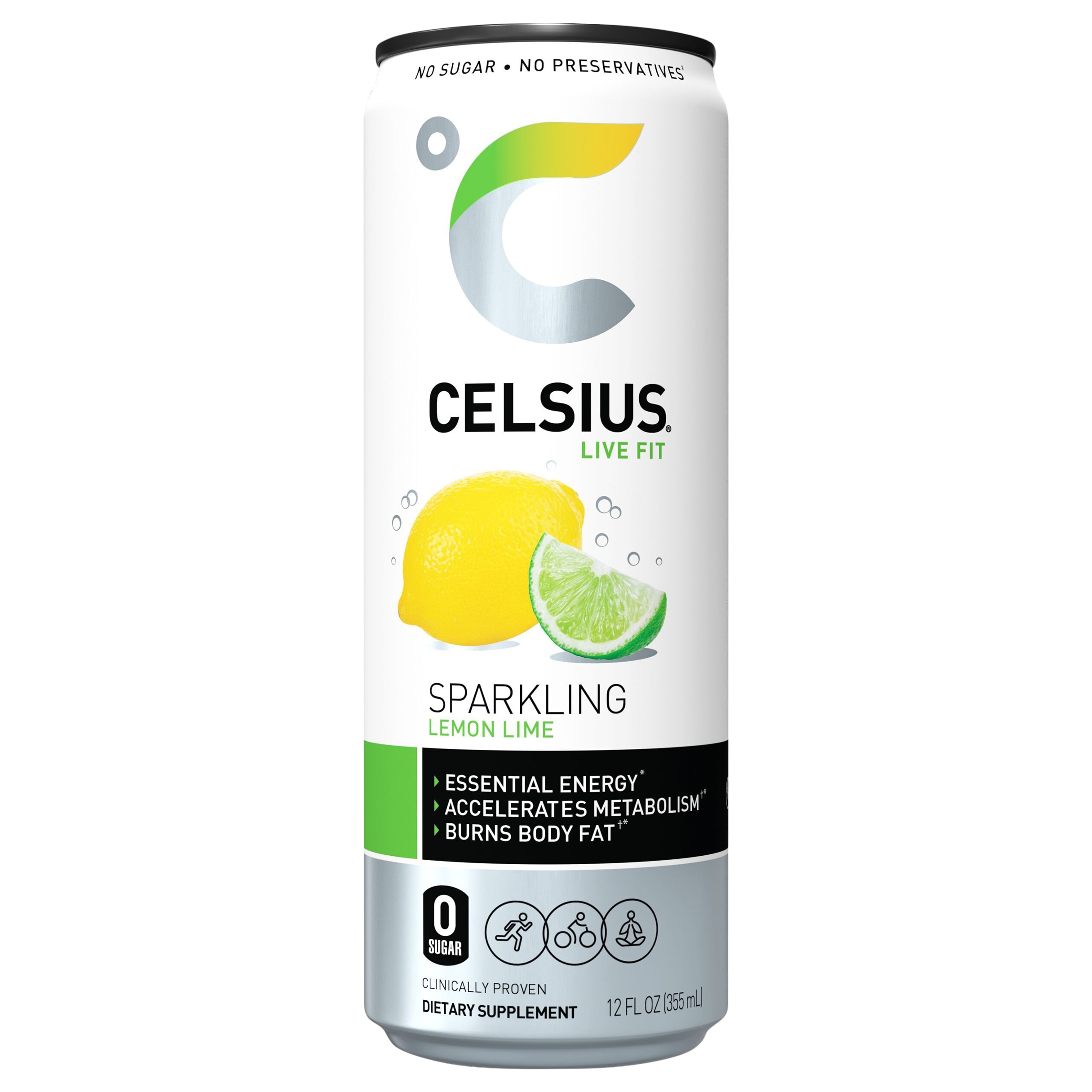 Celsius 12   Fl Oz Lemon Lime Energy Drink 12 OZ