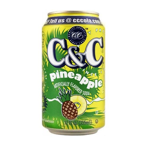 C&C PINEAPPLE 12 OZ