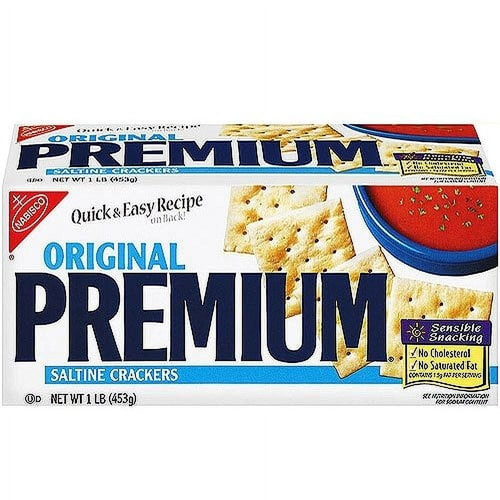 PREMIUM CRACKERS SALTINE 16 OZ