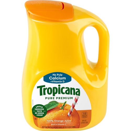 TROPICANA PURE PREM NO PULP CALCIUM 89 OZ