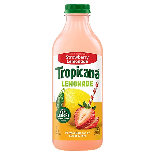 TROPICANA STRAWBERRY LEMONADE 46 Oz 46 OZ