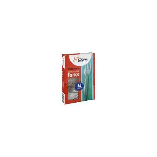 LIFE GOODS FORKS PLASTIC 24 COUNT