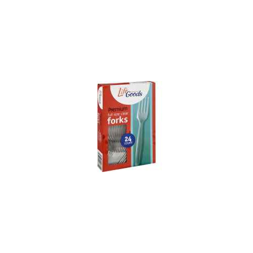 LIFE GOODS PREM CLEAR FORKS 24 COUNT