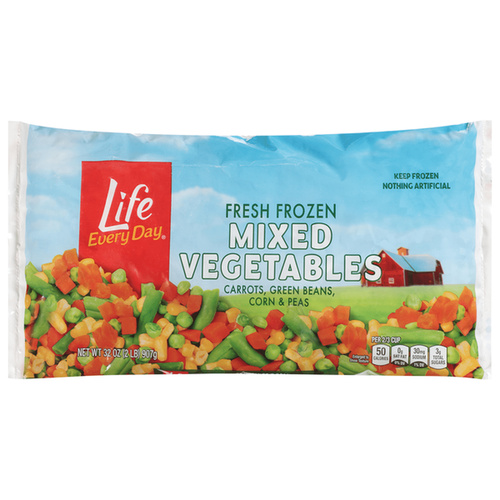 LIFE MIXED VEGETABLES 32 OZ