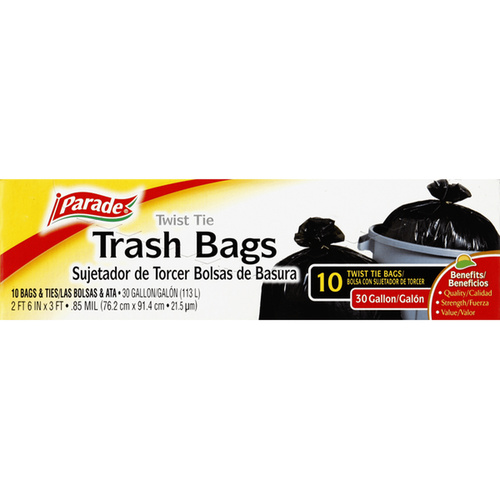 PARADE CLEAR TRASH B 10 COUNT