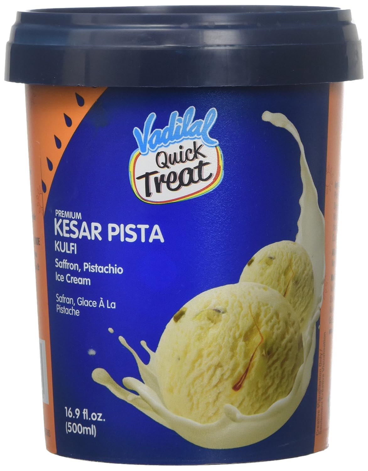 Vadilal Kesar Pista Kulfi Ice Cream 500 ML