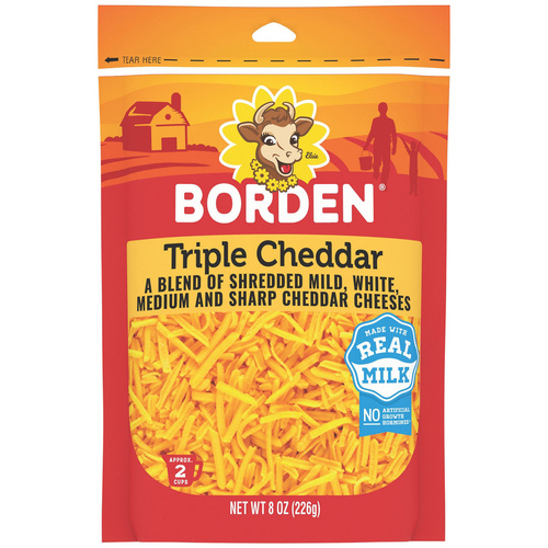 BORDEN TRIPLE CHEDDAR 8 LBS