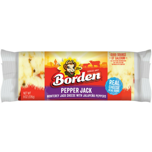 BORDEN PEPPER JACK S 8 OZ