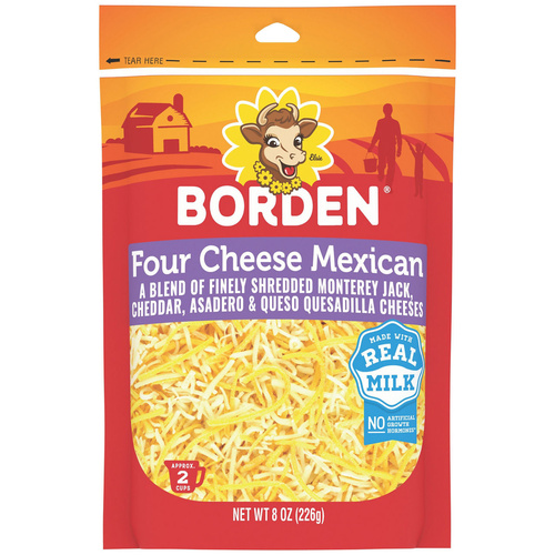 BORDEN 4 CHEESE MEX 8 OZ