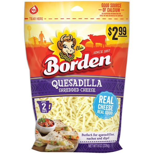 BORDEN QUESADILLA SH 8 OZ