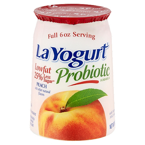 LAYOGURT PEACH 6 OZ