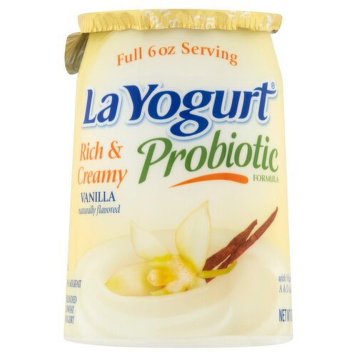 LA YOGURT CREAMY VANILA  6Z 6 OZ