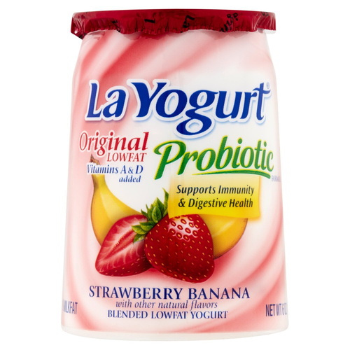 LA YOGURT STRAW/BANANA   6Z 6 OZ