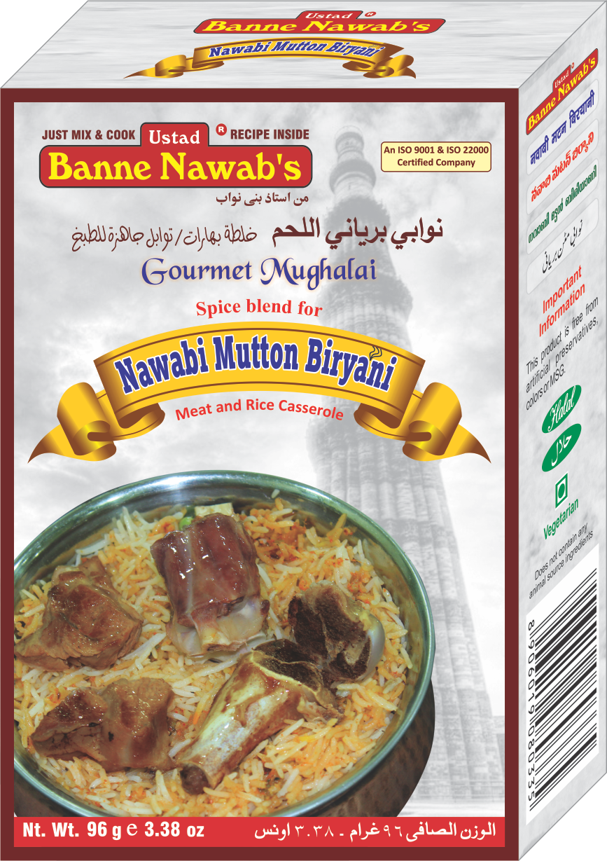 BANNE NAWAB'S NAWABI MUTTON BIRYANI MASALA 96 GM