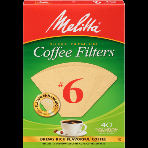 MELITTA #6 CONE FILT 40 COUNT