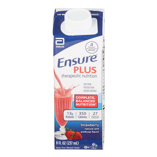 ENSURE PLUS STRAWBRY 8 OZ