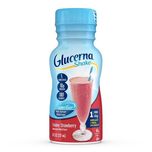 GLUCERNA SHAKE STRAW 8 OZ
