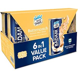 Vadilal Badam Butterscotch Drink 6 Each