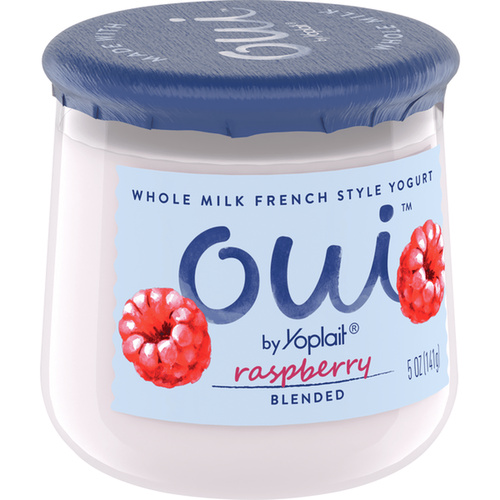 OUI FRENCH YOG RASPB 5 OZ