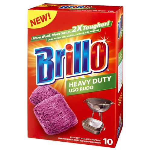 BRILLO HEAVY DUTY PA 10 COUNT