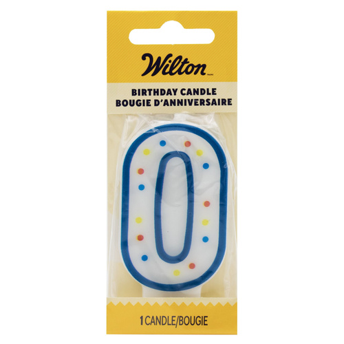 WILTON NUMERAL CANDLE #0 1 PCS