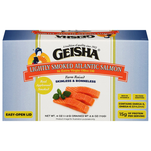 GEISHA SMOKED SALMON 4 OZ