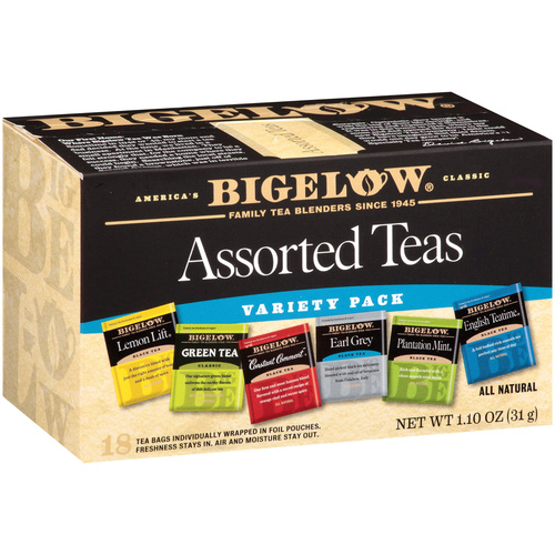 BIGELOW ASSORTED TEAS 18 COUNT